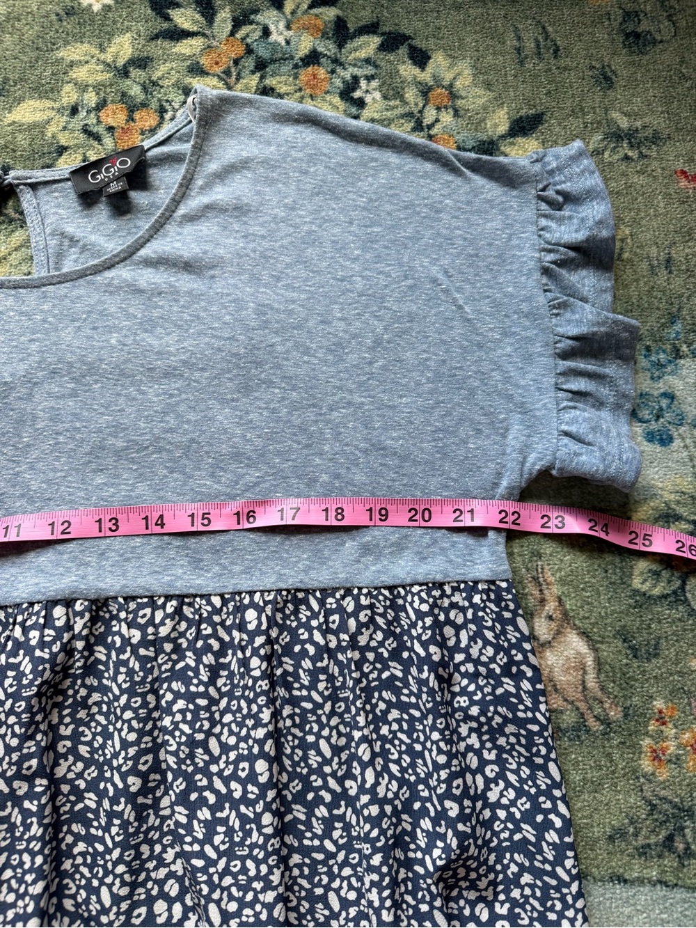Lightweight Babydoll Top Floral print and ruffle sleeves - Picture 4 of 5